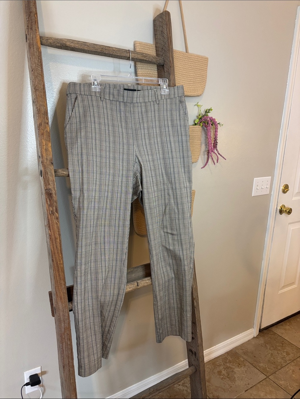 Rafaella Gray Plaid women’s Dress Pants